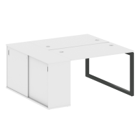 Metal System Quattro Р. ст. с шкафом-купе на О-образном м/к 50БО.РС-СШК-1.2 Т Акация/Антрацит металл 1610*1475*750
