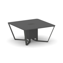 Стол для переговоров квадратный Steel Meet KD-PR.B.SP-08 / Тиквуд Светлый – Металл Антрацит / 1600×1600×750 Стол для переговоров квадратный Steel Meet KD-PR.B.SP-08 / Тиквуд Светлый – Металл Антрацит / 1600×1600×750