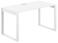 Стол офисный с лючком Allegro / 1200×700×750 / Профиль О-образный: 70×20 Белый / Столешница: Белый / AG.104.WH.L.72.WH Стол офисный с лючком Allegro / 1200×700×750 / Профиль О-образный: 70×20 Белый / Столешница: Белый / AG.104.WH.L.72.WH
