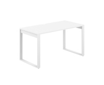 Стол офисный с вырезом Allegro / 1600×700×750 / Профиль О-образный: 70×20 / Металлокаркас: Белый / Столешница: Белый / AG.106.WH.V.72.WH Стол офисный с вырезом Allegro / 1600×700×750 / Профиль О-образный: 70×20 / Металлокаркас: Белый / Столешница: Белый / AG.106.WH.V.72.WH