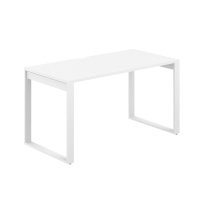 Стол офисный с вырезом Allegro / 1600×600×750 / Профиль О-образный: 70×20 / Металлокаркас: Белый / Столешница: Белый / AG.103.WH.V.72.WH Стол офисный с вырезом Allegro / 1600×600×750 / Профиль О-образный: 70×20 / Металлокаркас: Белый / Столешница: Белый / AG.103.WH.V.72.WH