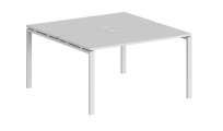Стол-бенч двойной Sigma / 1200×1238×750 / Металл: 60×30 Белый; Столешница: Дуб темный / SG.241.OD.63.WH Стол-бенч двойной Sigma / 1200×1238×750 / Металл: 60×30 Белый; Столешница: Дуб темный / SG.241.OD.63.WH