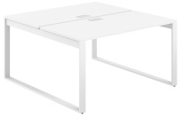 Стол-бенч с лючком Allegro / 1400×1238×750 / Профиль О-образный: 70×20 Белый / Столешница: Белый / AG.132.WH.L.72.WH Стол-бенч с лючком Allegro / 1400×1238×750 / Профиль О-образный: 70×20 Белый / Столешница: Белый / AG.132.WH.L.72.WH