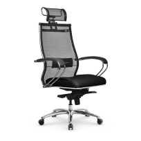Кресло для руководителя Samurai SL-2.05 Infinity Easy Clean черный плюс