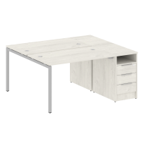 Metal System Quattro Р. ст. с тумбой на П-образном м/к 40БП.РС-СТП-2.2 Акация/Антрацит металл 1612*1475*750 Metal System Quattro Р. ст. с тумбой на П-образном м/к 40БП.РС-СТП-2.2 Акация/Антрацит металл 1612*1475*750