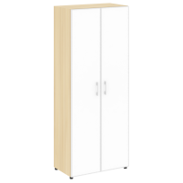 Шкаф LT.ST-1.10 R white Yalta / Дуб Мали – Стекло White 800×450×1987