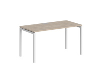 Стол офисный Sigma / 1600×600×750 / Металл: 40×40 Белый; Столешница: Дуб темный / SG.203.OD.44.WH Стол офисный Sigma / 1600×600×750 / Металл: 40×40 Белый; Столешница: Дуб темный / SG.203.OD.44.WH