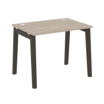 Onix Wood Стол офисный OW.SP-1.7 Дуб мали/Дуб светлый/Белый металл 980×720×750 Onix Wood Стол офисный OW.SP-1.7 Дуб мали/Дуб светлый/Белый металл 980×720×750