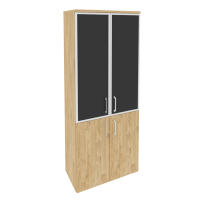 Onix Шкаф высокий широкий O.ST-1.2 R black Тиквуд светлый/Стекло black 800*420*1977 Onix Шкаф высокий широкий O.ST-1.2 R black Тиквуд светлый/Стекло black 800*420*1977