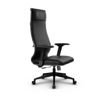 Кресло для руководителя Метта L 1c 42/4D_17832 Кожа перфорированная NewLeather – Черный Кресло для руководителя Метта L 1c 42/4D_17832 Кожа перфорированная NewLeather – Черный