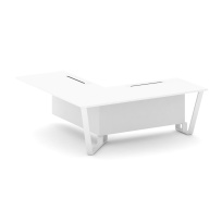 Проходной угловой модуль левый Steel Meet KD-PR.B.SPPOU-20(L) / Тиквуд Светлый – Металл Белый / 2000×2000×750 Проходной угловой модуль левый Steel Meet KD-PR.B.SPPOU-20(L) / Тиквуд Светлый – Металл Белый / 2000×2000×750