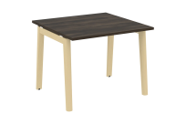 Onix Wood Стол переговорный (1 столешница) OW.PRG-1.1 Белый бриллиант/Дуб светлый/Белый металл 980*980*750 Onix Wood Стол переговорный (1 столешница) OW.PRG-1.1 Белый бриллиант/Дуб светлый/Белый металл 980*980*750