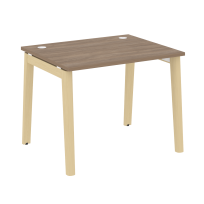 Onix Wood Стол офисный OW.SP-1.8 Дуб мали/Дуб светлый/Белый металл 980×800×750 Onix Wood Стол офисный OW.SP-1.8 Дуб мали/Дуб светлый/Белый металл 980×800×750
