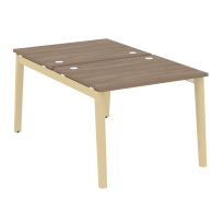 Onix Wood Рабочая станция OW.D.RS-2.1.8 Белый бриллиант/Дуб светлый/Белый металл 980*1635*750