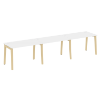 Onix Wood Рабочая станция OW.RS-3.2.7 Белый бриллиант/Дуб светлый/Белый металл 3540*720*750 Onix Wood Рабочая станция OW.RS-3.2.7 Белый бриллиант/Дуб светлый/Белый металл 3540*720*750