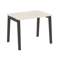 Onix Wood Стол офисный OW.SP-1.7 Дуб мали/Дуб светлый/Белый металл 980×720×750 Onix Wood Стол офисный OW.SP-1.7 Дуб мали/Дуб светлый/Белый металл 980×720×750