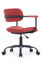 Кресло Kolin W-231 Чёрный каркас/Голубая ткань 600×600×750-830
