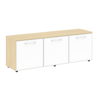 Тумба модульная LT.TS-3.5 white Yalta / Дуб Мали – Стекло White 1642×450×580