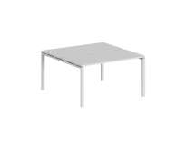 Стол-бенч двойной Sigma / 1400×1238×750 / Металл: 60×30 Белый; Столешница: Дуб темный / SG.242.OD.63.WH Стол-бенч двойной Sigma / 1400×1238×750 / Металл: 60×30 Белый; Столешница: Дуб темный / SG.242.OD.63.WH
