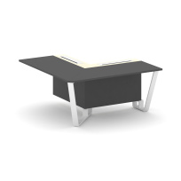 Проходной угловой модуль левый Steel Meet KM-PR.B.SPPOU-16(L) / Тиквуд Светлый – Графит Глянец – Металл Белый / 1600×1600×750 Проходной угловой модуль левый Steel Meet KM-PR.B.SPPOU-16(L) / Тиквуд Светлый – Графит Глянец – Металл Белый / 1600×1600×750