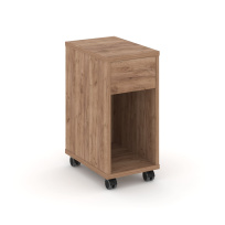 Kodex Тумба мобильная KD.TM Суар тёмный 300x450x650 Kodex Тумба мобильная KD.TM Суар тёмный 300x450x650