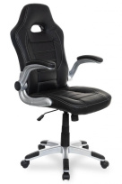 Геймерское кресло BX-3288B/Black кожа PU Черный/ крестовина пластик. Регулировка подлокотников на 90 Геймерское кресло BX-3288B/Black кожа PU Черный/ крестовина пластик. Регулировка подлокотников на 90