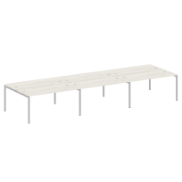 Metal System Quattro Р. ст. на 6 раб. места на П-образном м/к 40БП.СМ-6.4 Акация/Антрацит металл 4800*1475*750 Metal System Quattro Р. ст. на 6 раб. места на П-образном м/к 40БП.СМ-6.4 Акация/Антрацит металл 4800*1475*750
