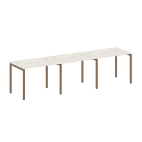 Metal System Quattro Р. ст. на 3 раб. места на П-образном м/к 40БП.СМ-3.1 Акация/Антрацит металл 3000*720*750 Metal System Quattro Р. ст. на 3 раб. места на П-образном м/к 40БП.СМ-3.1 Акация/Антрацит металл 3000*720*750