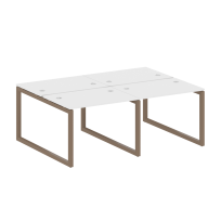 Metal System Quattro Р. ст. на 4 раб. места на О-образном м/к 50БО.СМ-4.1 Акация/Антрацит металл 2000*1475*750