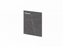 Дверь низкая правая Festus FI-011R.G / Фурнитура INOX / Древесина графит / Мрамор леванто белый Дверь низкая правая Festus FI-011R.G / Фурнитура INOX / Древесина графит / Мрамор леванто белый