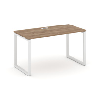 Стол офисный Style Project SN-6O.SP-013 / Дуб Табак – Металл Белый / 1380×700×750