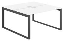 Стол-бенч с лючком Allegro / 1400×1438×750 / Профиль О-образный: 70×20 Антрацит / Столешница: Белый / AG.135.WH.L.72.AN Стол-бенч с лючком Allegro / 1400×1438×750 / Профиль О-образный: 70×20 Антрацит / Столешница: Белый / AG.135.WH.L.72.AN