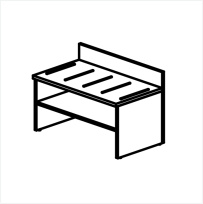 Тумба багажная / ОРЕХ КЛАССИК VG340 Тумба багажная / ОРЕХ КЛАССИК VG340