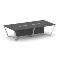 Стол для переговоров прямоугольный Steel Meet KD-PR.B.SP-12 / Тиквуд Светлый – Металл Серый / 3200×1600×750 Стол для переговоров прямоугольный Steel Meet KD-PR.B.SP-12 / Тиквуд Светлый – Металл Серый / 3200×1600×750