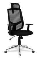 Кресло для руководителя College HLC-1500H/GREY Спинка - сетка Серый / Сиденье - полиэстер Серый Кресло для руководителя College HLC-1500H/GREY Спинка - сетка Серый / Сиденье - полиэстер Серый