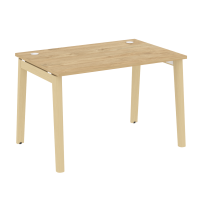 Onix Wood Стол офисный OW.SP-2.8 Дуб мали/Дуб светлый/Белый металл 1180×800×750 Onix Wood Стол офисный OW.SP-2.8 Дуб мали/Дуб светлый/Белый металл 1180×800×750
