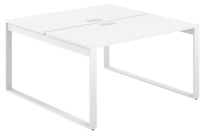 Стол-бенч с лючком Allegro / 1400×1438×750 / Профиль О-образный: 70×20 Белый / Столешница: Белый / AG.135.WH.L.72.WH Стол-бенч с лючком Allegro / 1400×1438×750 / Профиль О-образный: 70×20 Белый / Столешница: Белый / AG.135.WH.L.72.WH