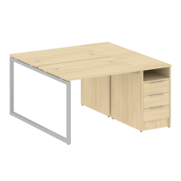 Metal System Quattro Р. ст. с тумбой на О-образном м/к 40БО.РС-СТП-2.1 Акация/Антрацит металл 1412*1475*750 Metal System Quattro Р. ст. с тумбой на О-образном м/к 40БО.РС-СТП-2.1 Акация/Антрацит металл 1412*1475*750