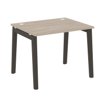 Onix Wood Стол офисный OW.SP-1.8 Дуб мали/Дуб светлый/Белый металл 980×800×750 Onix Wood Стол офисный OW.SP-1.8 Дуб мали/Дуб светлый/Белый металл 980×800×750