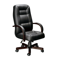 Кресло для руководителя Victoria A VCT5110021 Чёрный / Тёмный орех