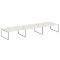 Metal System Quattro Р. ст. на 6 раб. места на О-образном м/к 50БО.СМ-6.5 Акация/Антрацит металл 5400*1475*750 Metal System Quattro Р. ст. на 6 раб. места на О-образном м/к 50БО.СМ-6.5 Акация/Антрацит металл 5400*1475*750