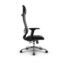 Кресло для руководителя Метта L 1c 42/4D_17834 Кожа перфорированная NewLeather – Черный Кресло для руководителя Метта L 1c 42/4D_17834 Кожа перфорированная NewLeather – Черный