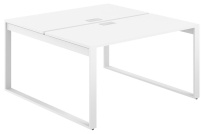 Стол-бенч с лючком Allegro / 1200×1438×750 / Профиль О-образный: 70×20 Белый / Столешница: Белый / AG.134.WH.L.72.WH Стол-бенч с лючком Allegro / 1200×1438×750 / Профиль О-образный: 70×20 Белый / Столешница: Белый / AG.134.WH.L.72.WH