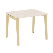 Onix Wood Стол офисный OW.SP-1.8 Дуб мали/Дуб светлый/Белый металл 980×800×750 Onix Wood Стол офисный OW.SP-1.8 Дуб мали/Дуб светлый/Белый металл 980×800×750