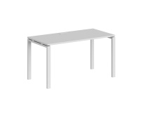 Стол офисный Sigma / 1400×800×750 / Металл: 60×30 Белый; Столешница: Дуб темный / SG.208.OD.63.WH Стол офисный Sigma / 1400×800×750 / Металл: 60×30 Белый; Столешница: Дуб темный / SG.208.OD.63.WH