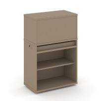 Estetica Набор №1. Тумба одиночная+низкая надставка ES.NB.1N-1 Латте 750×410×1135 Estetica Набор №1. Тумба одиночная+низкая надставка ES.NB.1N-1 Латте 750×410×1135