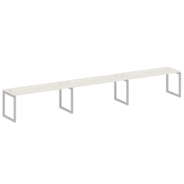 Metal System Quattro Р. ст. на 3 раб. места на О-образном м/к 50БО.СМ-3.5 Акация/Антрацит металл 5400*720*750 Metal System Quattro Р. ст. на 3 раб. места на О-образном м/к 50БО.СМ-3.5 Акация/Антрацит металл 5400*720*750